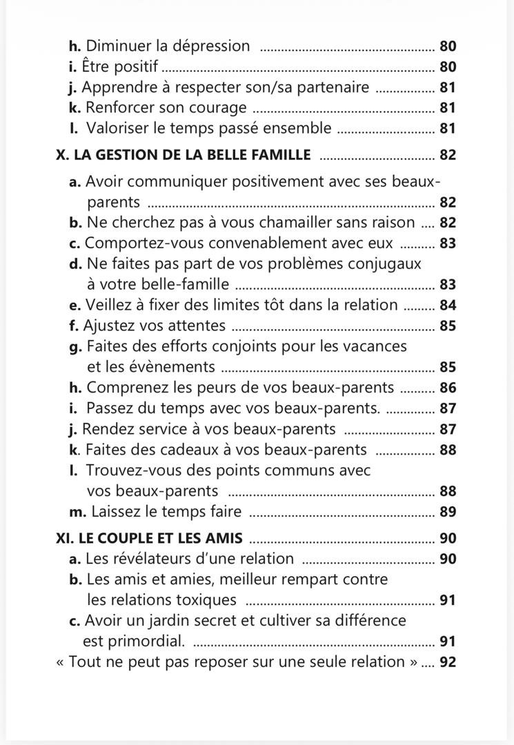 Quatrième page du sommaire