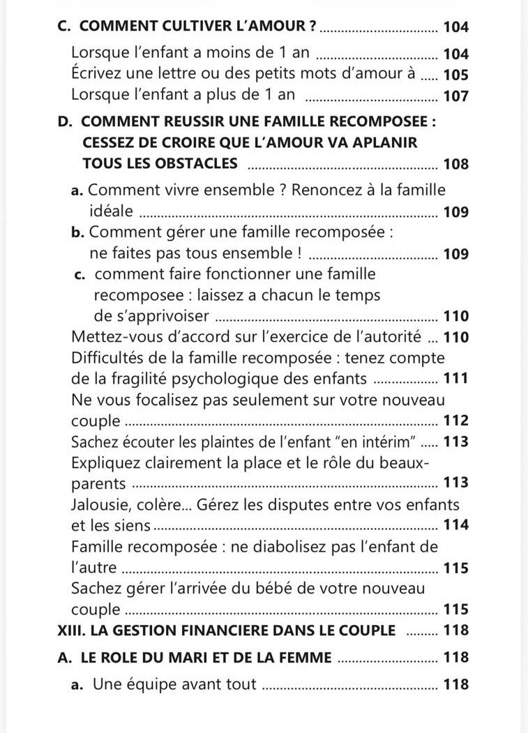 Sixième page du sommaire
