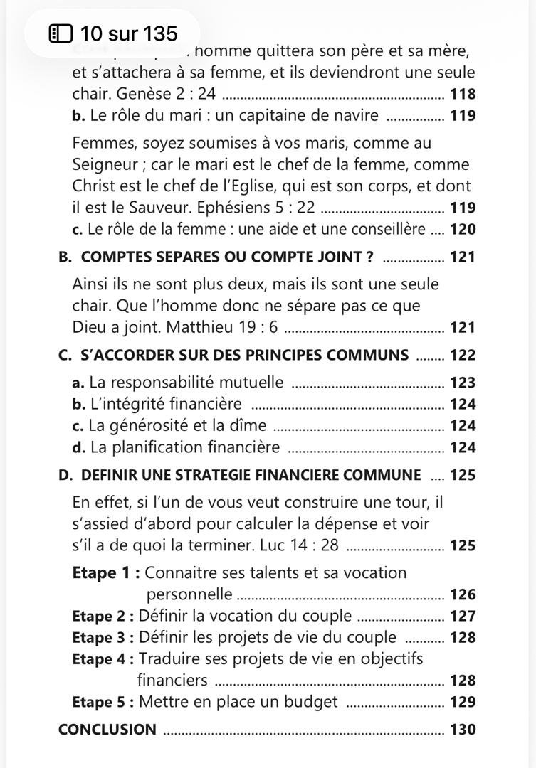 Septième page du sommaire